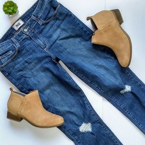 Paige Kylie Crop Distressed Skinny Jeans 31